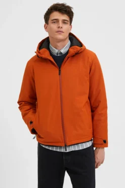 Abrigo Acolchado Con Capucha^Selected Cheap