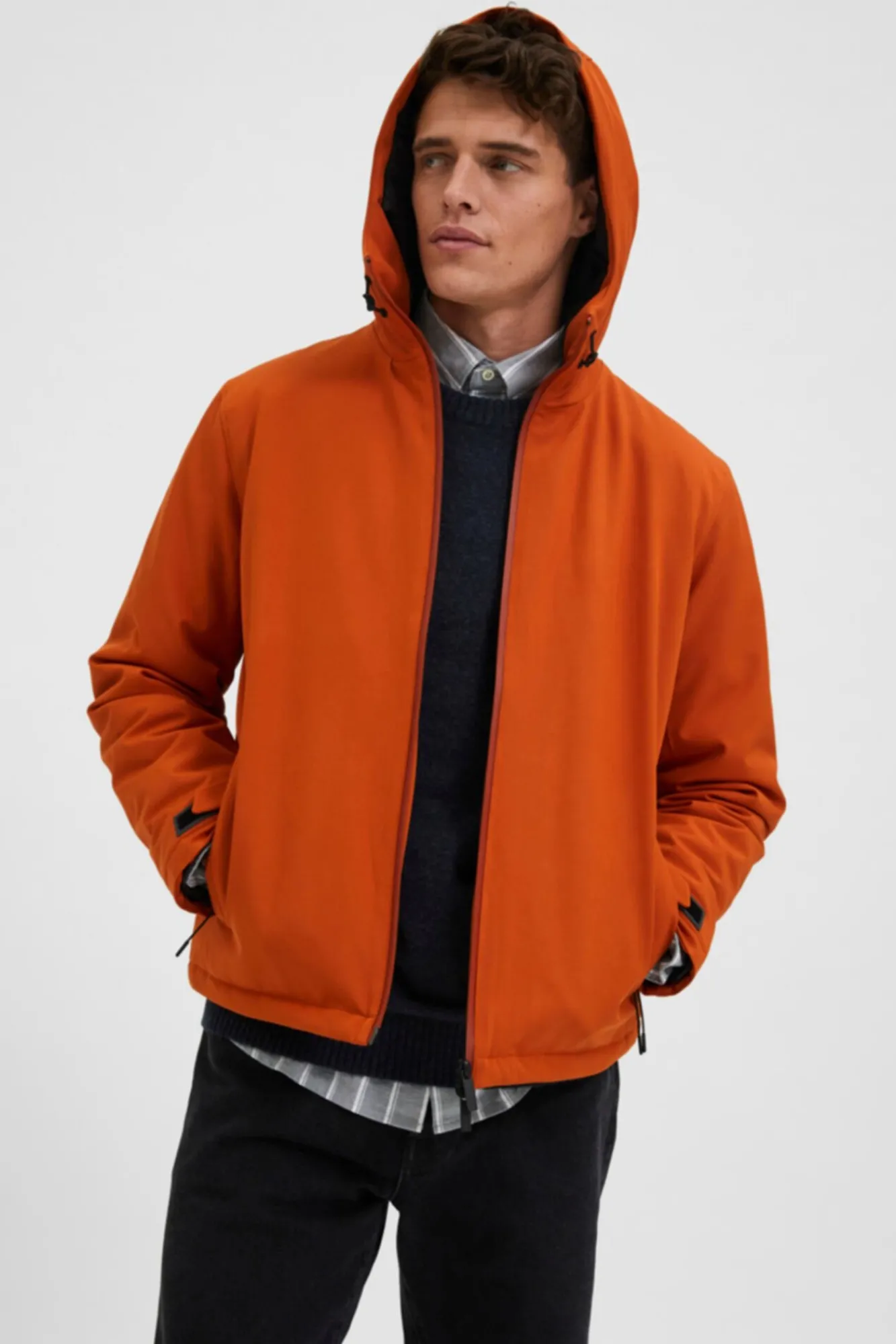 Abrigo Acolchado Con Capucha^Selected Cheap
