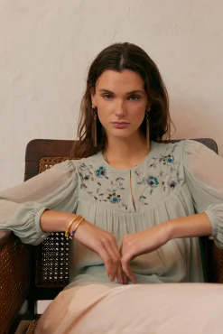 Aina Blusa Bordada Con Abalorios^Hoss Intropia Flash Sale