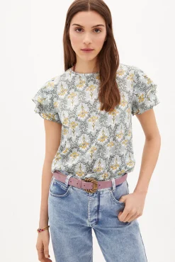 Alanna. Camiseta De Algodon Estampada^Hoss Intropia Online