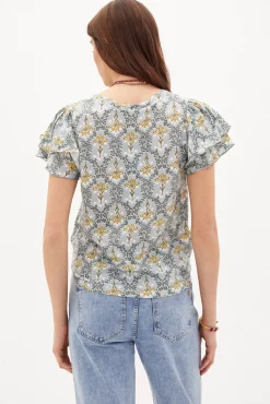 Alanna. Camiseta De Algodon Estampada^Hoss Intropia Online