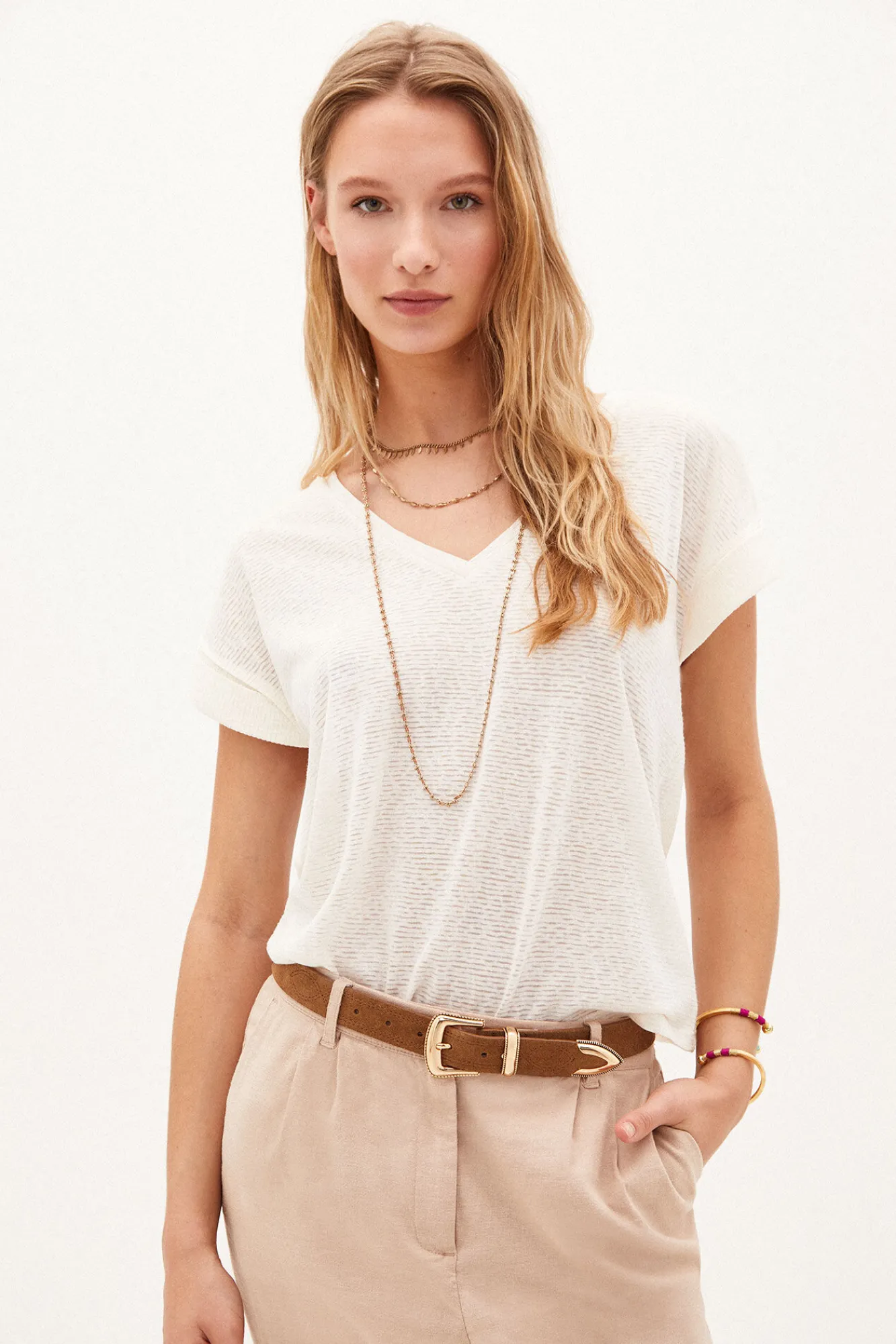 Alessandra. Camiseta De Rayas^Hoss Intropia Outlet