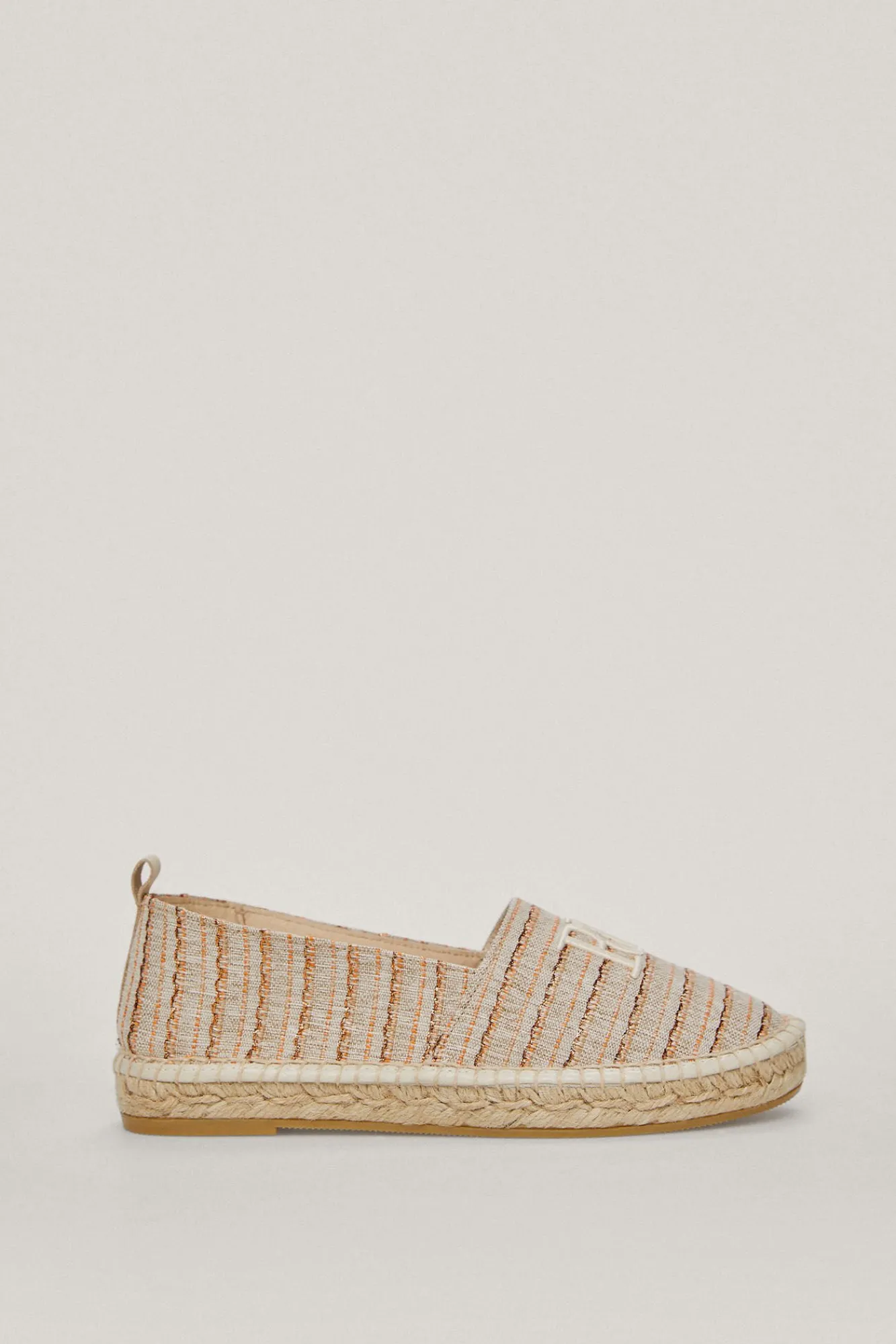 Alpargata Rayas Lurex Logo Bordado^Pedro del Hierro Store