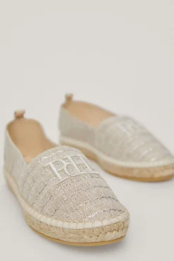 Alpargata Rayas Lurex Logo Bordado^Pedro del Hierro Best