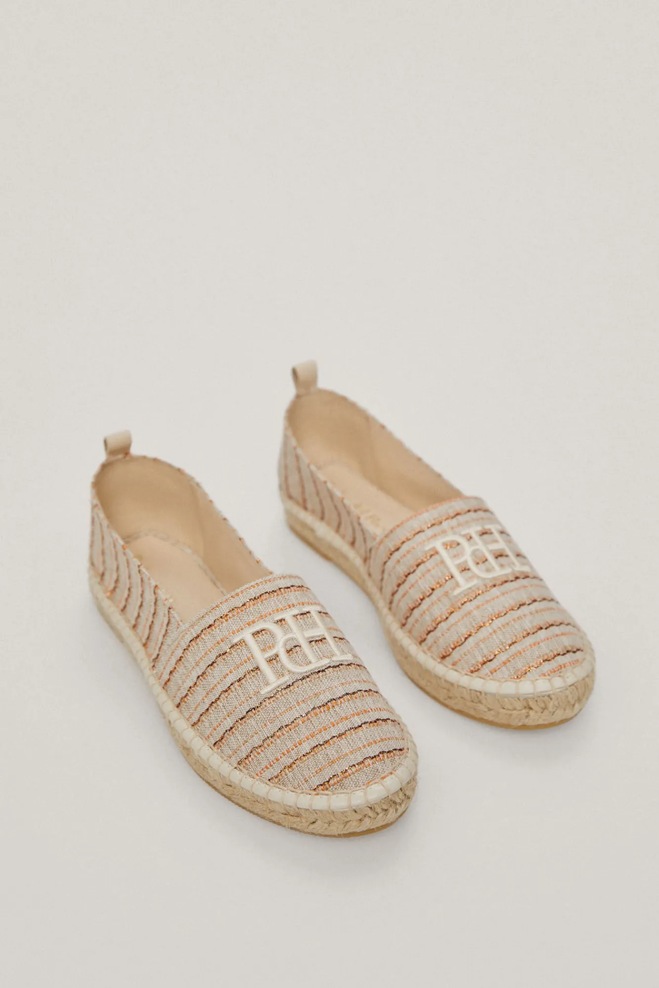 Alpargata Rayas Lurex Logo Bordado^Pedro del Hierro Store