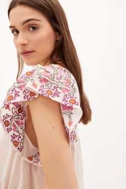 Amelie Top De Algodon Bordado^Hoss Intropia Online