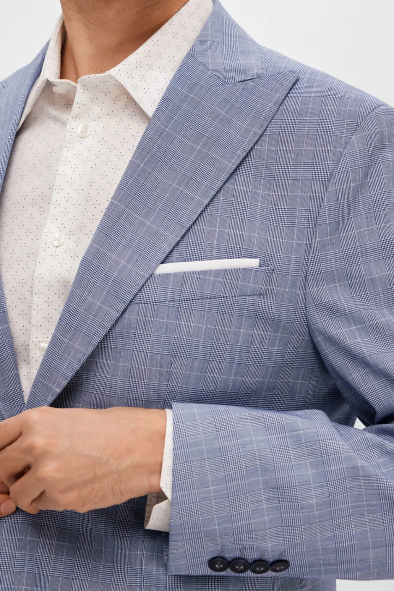 Americana De Cuadros Slim Fit.^Selected Cheap