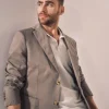 Americana Slim Algodon Y Lino^Ooto Cheap