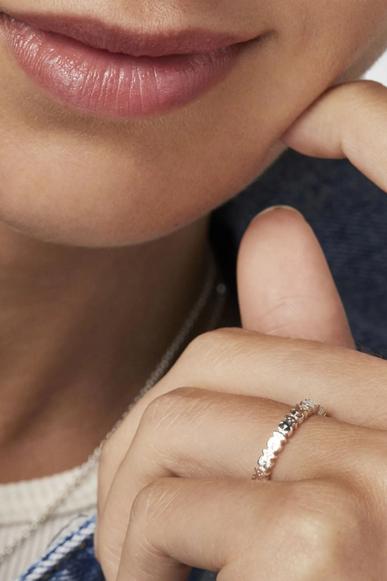 Anillo De Plata Oso Straight^Tous Cheap