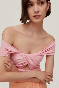 Anita. Vestido Off Shoulder Bicolor^TFP by Tamara Falco Online