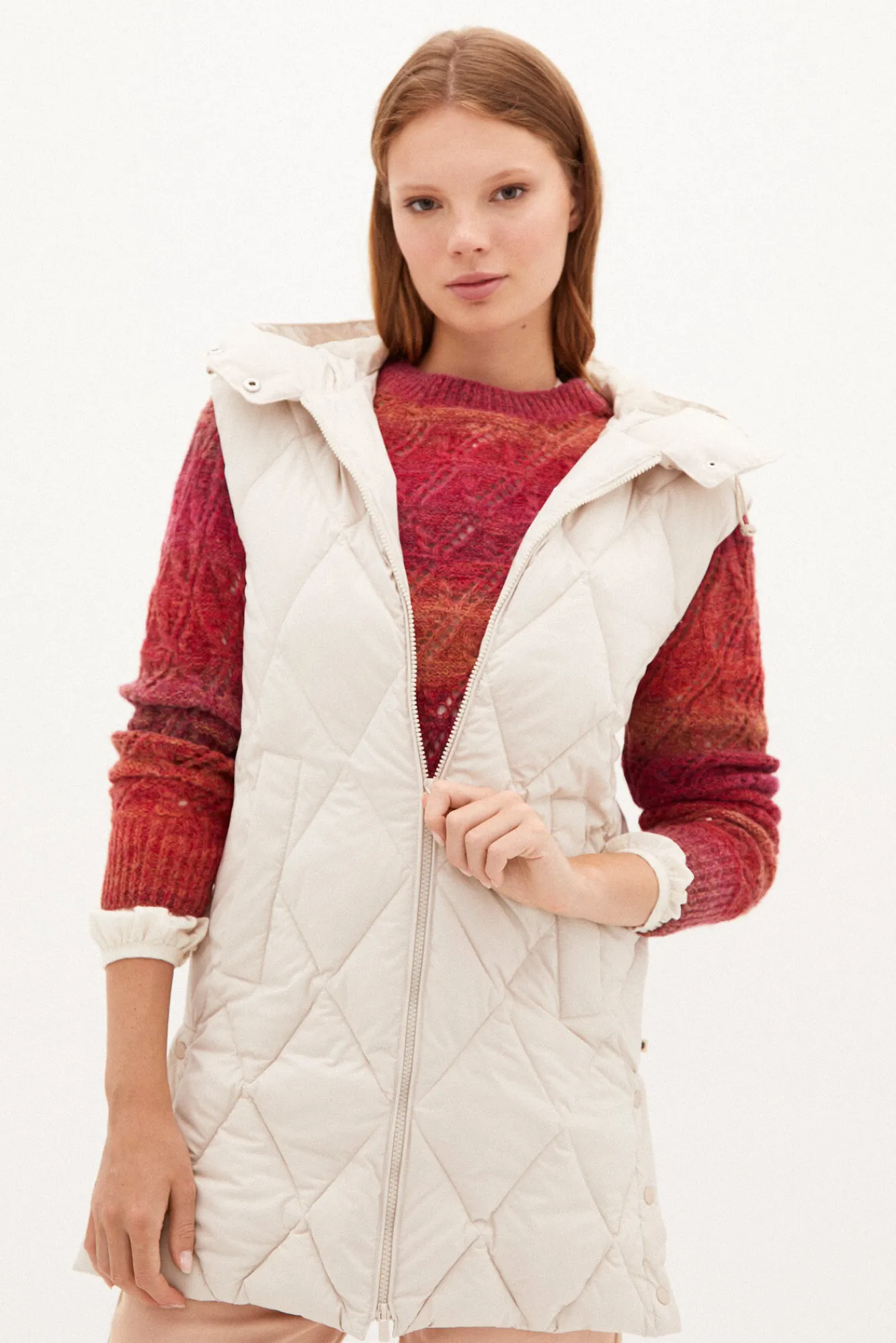Anna Chaleco Largo Acolchado Con Capucha^Hoss Intropia Discount