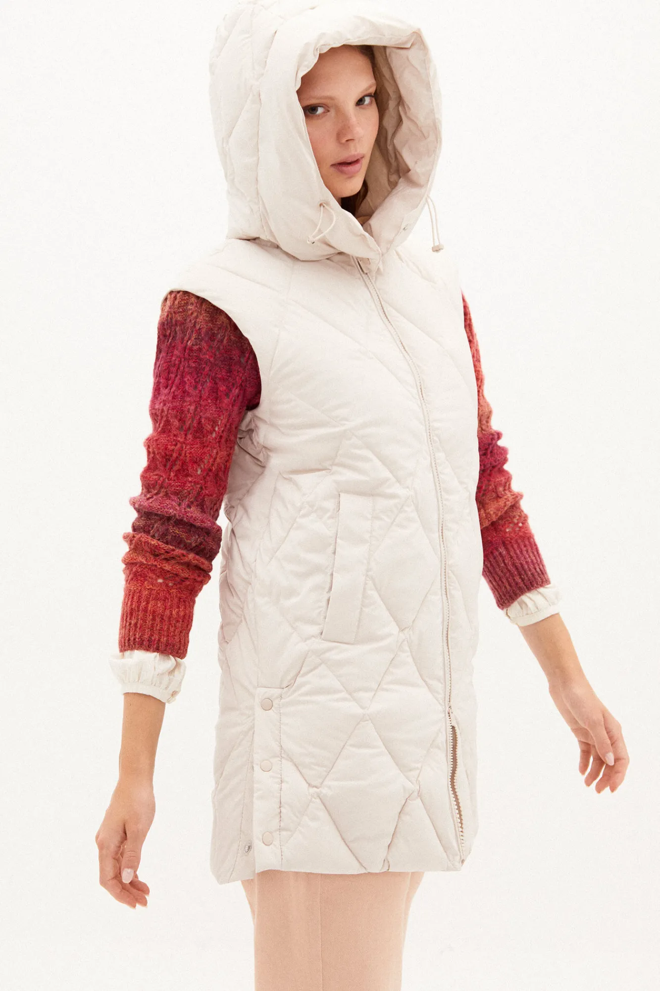 Anna Chaleco Largo Acolchado Con Capucha^Hoss Intropia Discount