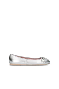 Bailarina Rosario En Napa Plateada^Pretty Ballerinas Shop