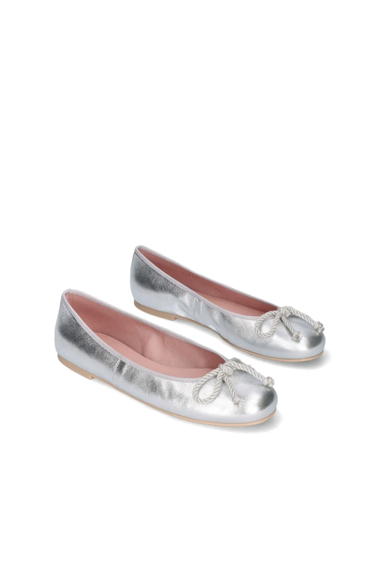 Bailarina Rosario En Napa Plateada^Pretty Ballerinas Shop
