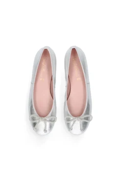 Bailarina Rosario En Napa Plateada^Pretty Ballerinas Shop
