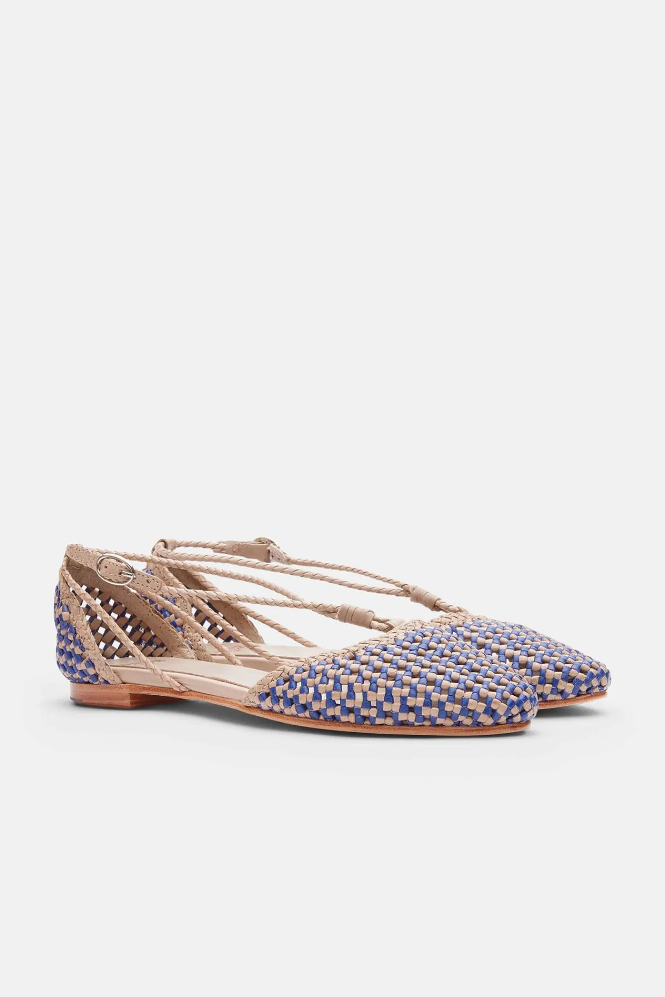 Bailarinas Multicolor De Cordero Trenzado^Lottusse Discount