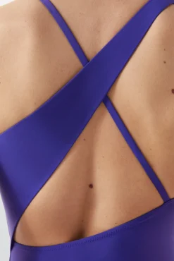 Banador Asimetrico Azul Violeta Quick Dry^Dash and Stars Hot
