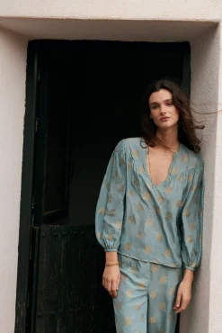 Bela Blusa Fluida Con Lurex^Hoss Intropia Sale