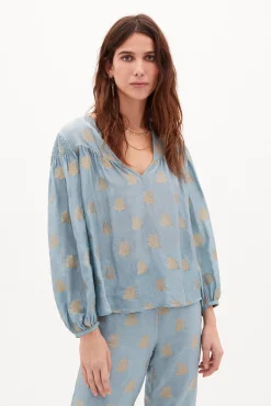 Bela Blusa Fluida Con Lurex^Hoss Intropia Sale