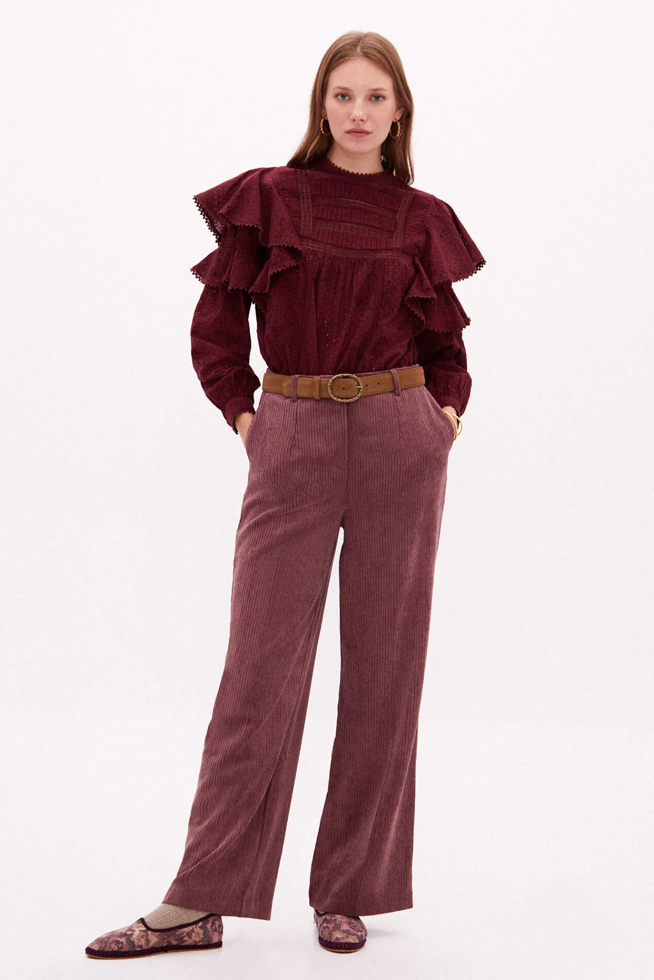 Bella Blusa Romantica En Algodon^Hoss Intropia Cheap
