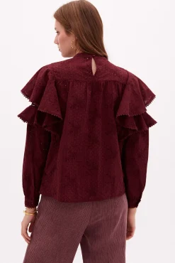 Bella Blusa Romantica En Algodon^Hoss Intropia Cheap