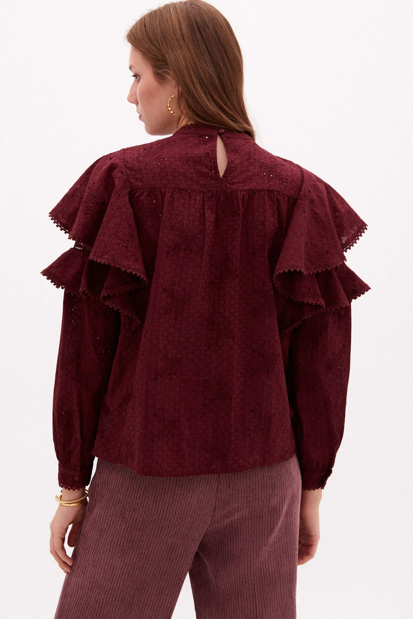 Bella Blusa Romantica En Algodon^Hoss Intropia Cheap