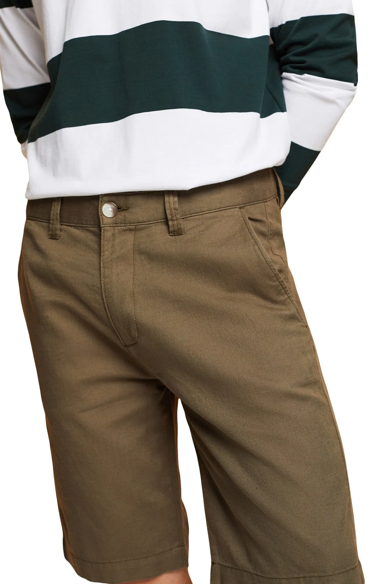 Bermuda Lisa Regular Fit Con Lino^Esprit Hot