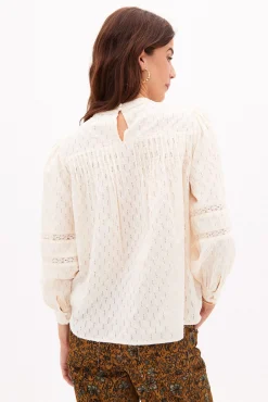 Blanca Blusa Algodon Romantica^Hoss Intropia Discount