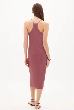 Blanca Vestido De Punto Midi^Hoss Intropia Best Sale