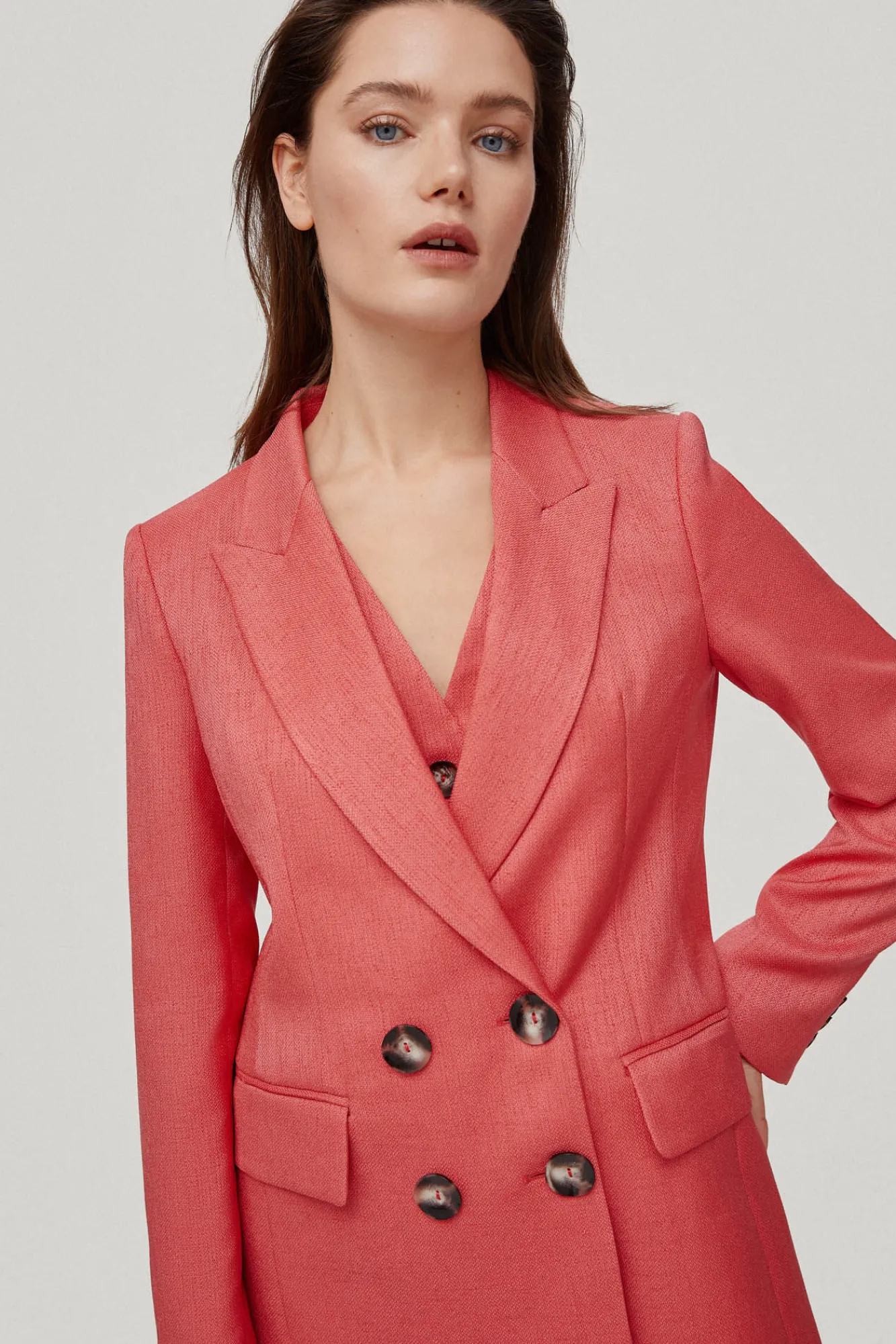 Blazer Cruzada Botones A Contraste.^Pedro del Hierro Hot