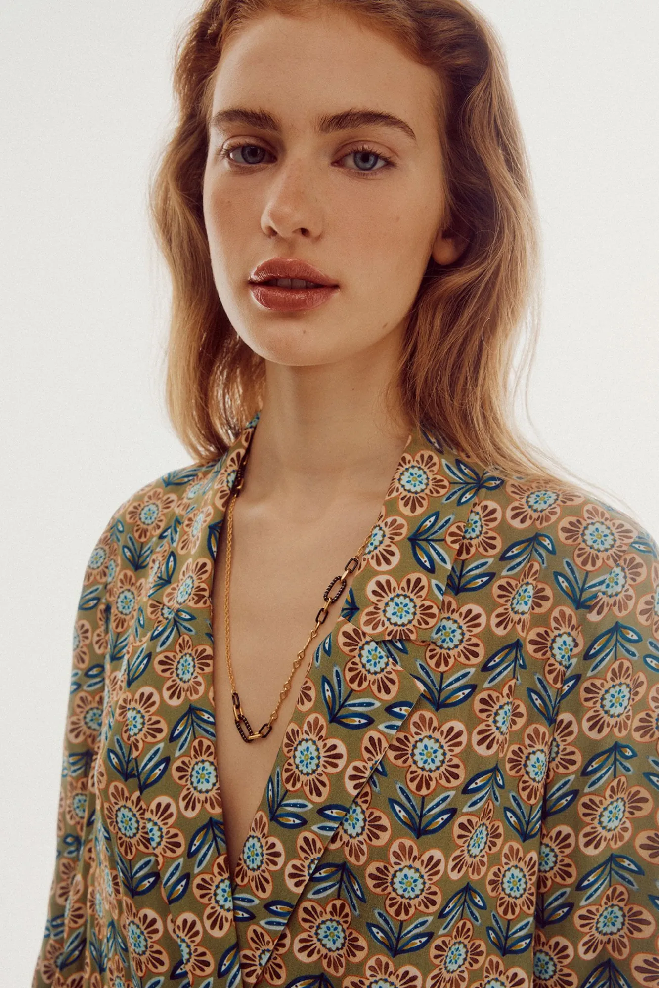 Blazer Fluida Estampada^Slowlove Hot