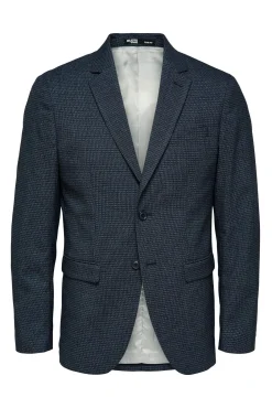 Blazer Slim Fit Estructurada Elaborada Con Materiales Reciclados^Selected New