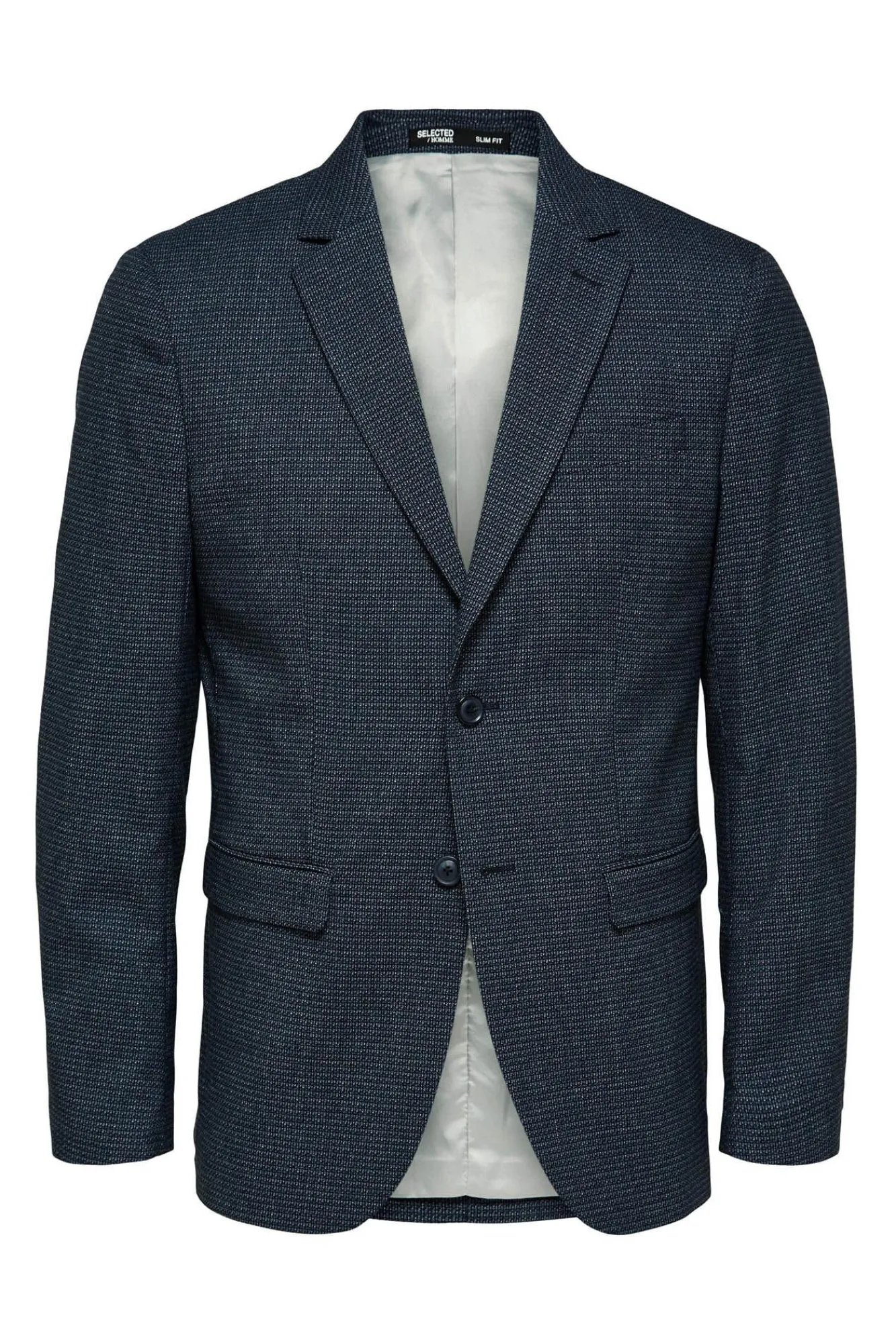 Blazer Slim Fit Estructurada Elaborada Con Materiales Reciclados^Selected New