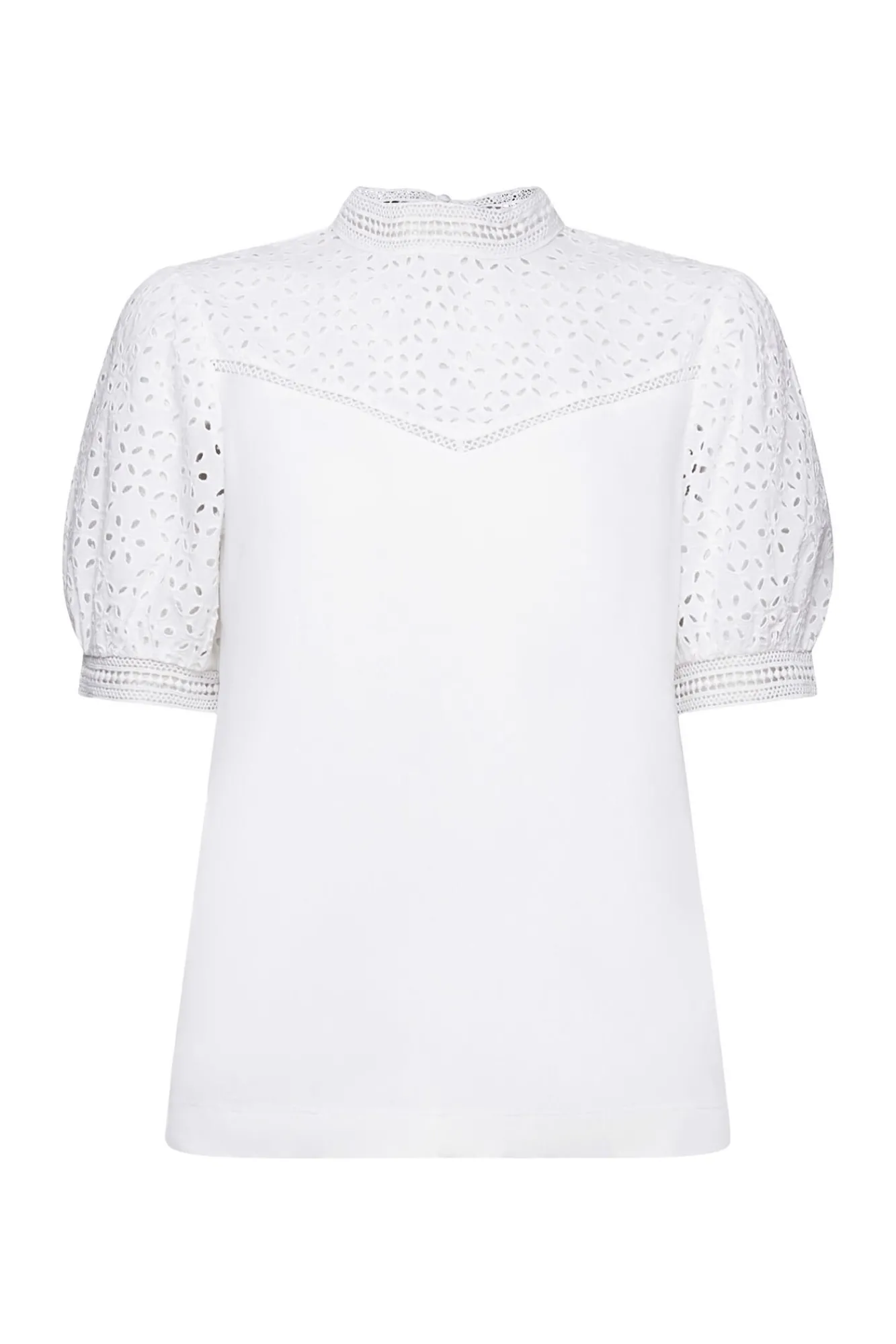 Blusa Bordada Viscosa Cuello Perkins^Esprit Best