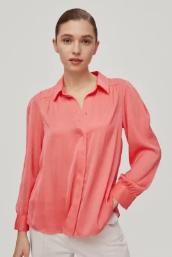 Blusa Camisera Satinada^Pedro del Hierro Fashion