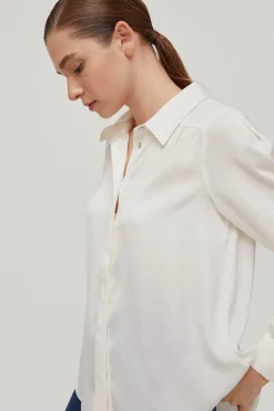 Blusa Camisera Satinada^Pedro del Hierro Online