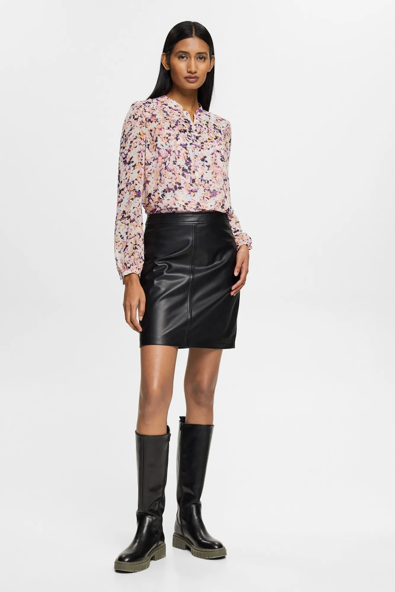 Blusa Chiffon Estampado Floral^Esprit Clearance