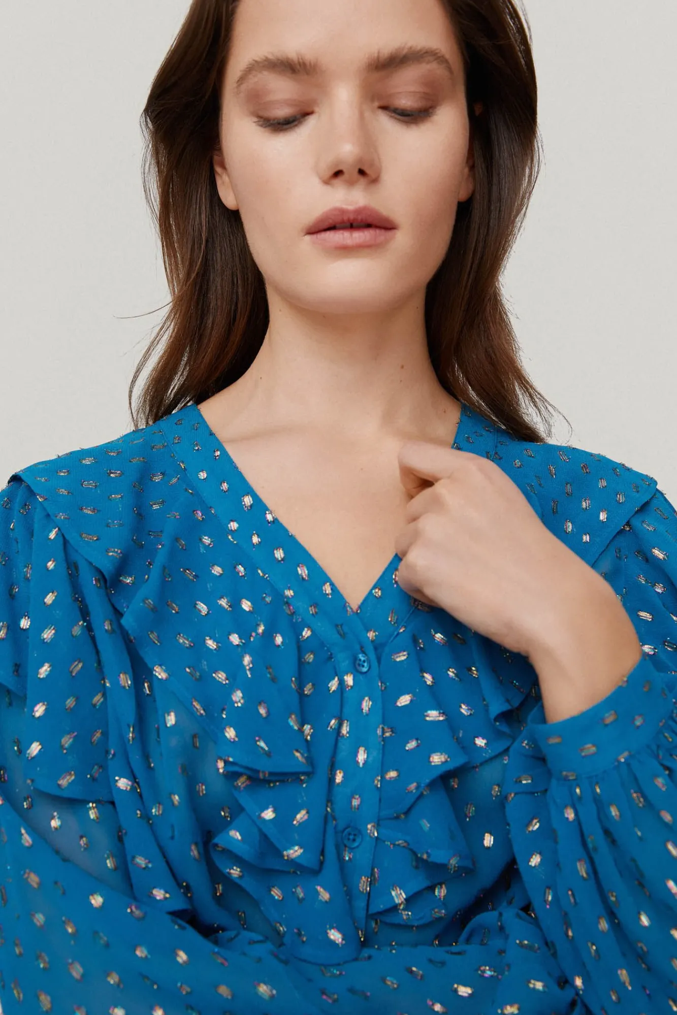 Blusa Con Detalles De Lurex^Pedro del Hierro Shop