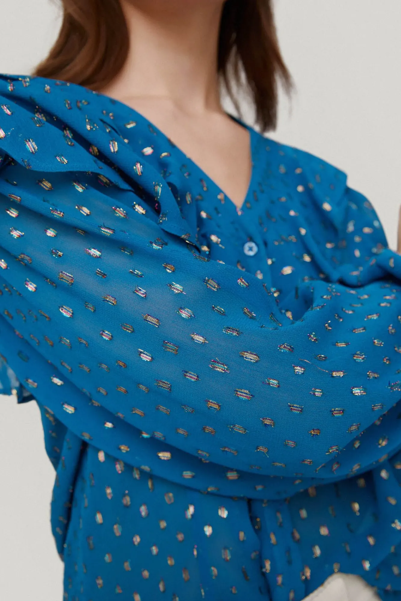 Blusa Con Detalles De Lurex^Pedro del Hierro Shop