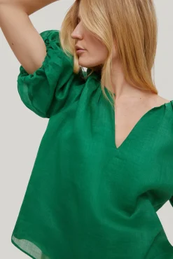 Blusa Con Manga Abullonada^Pedro del Hierro New