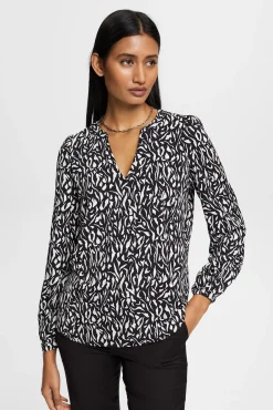 Blusa Corte Recto Estampado Allover^Esprit Fashion