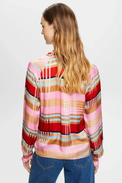 Blusa Cuadros Satinada Viscosa^Esprit Discount
