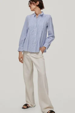 Blusa De Algodon Con Raya Tejida^Pedro del Hierro Fashion