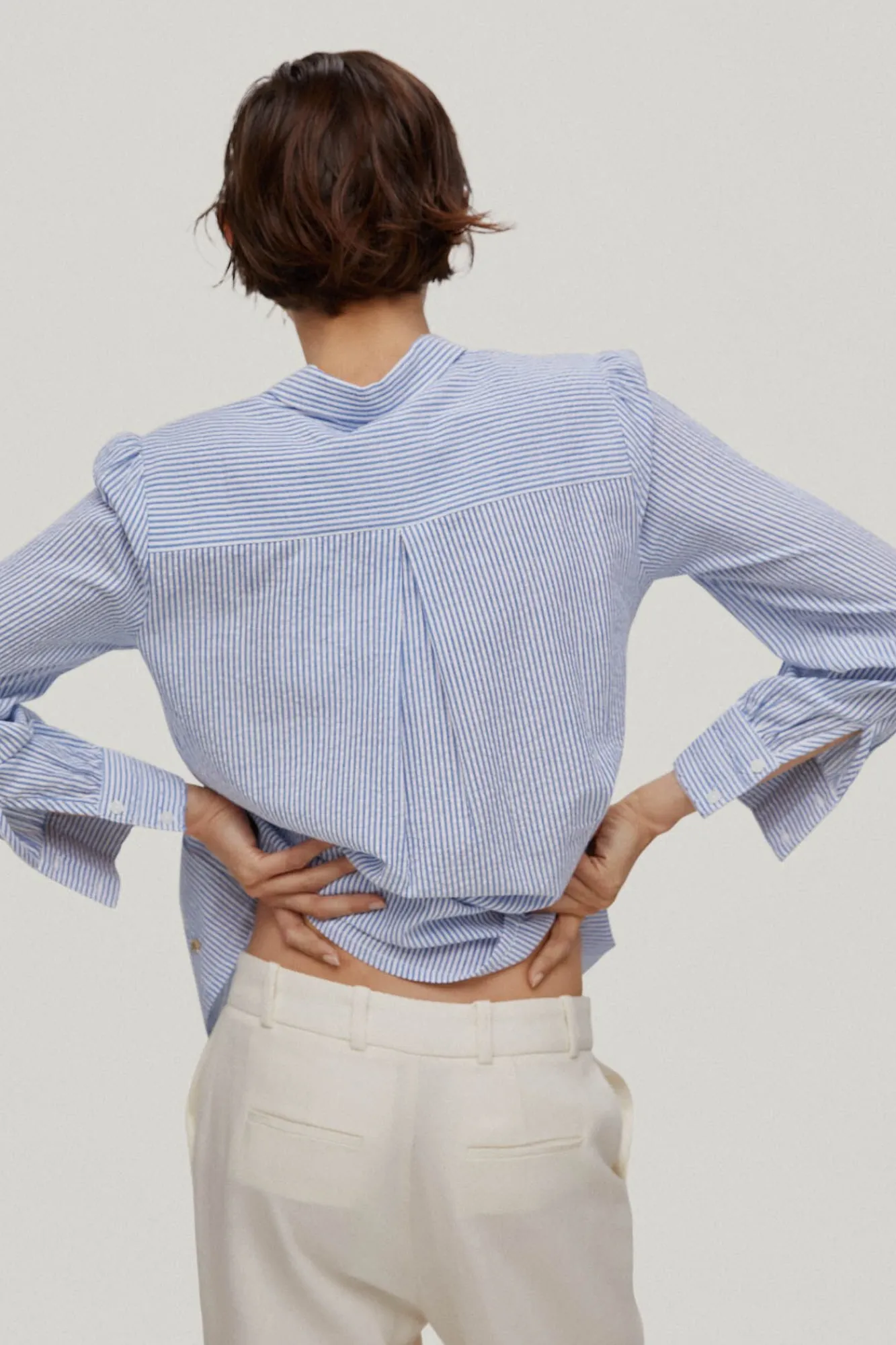 Blusa De Algodon Con Raya Tejida^Pedro del Hierro Fashion