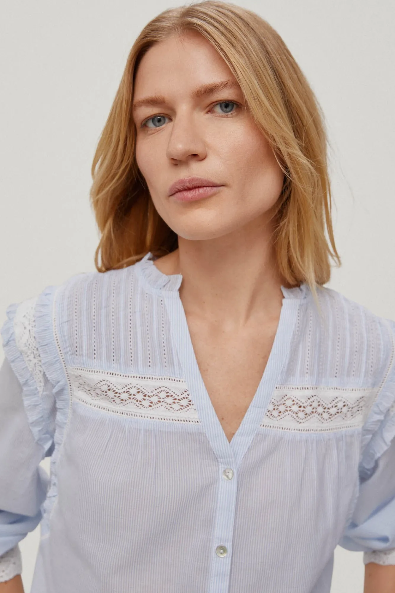 Blusa En Rayas Con Cintas^Pedro del Hierro New