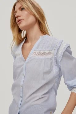 Blusa En Rayas Con Cintas^Pedro del Hierro New