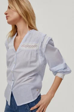 Blusa En Rayas Con Cintas^Pedro del Hierro New