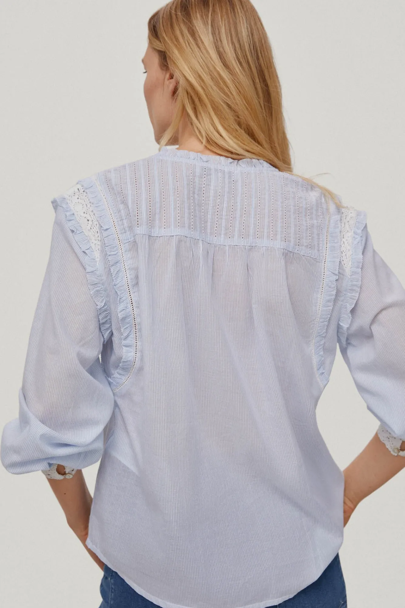 Blusa En Rayas Con Cintas^Pedro del Hierro New