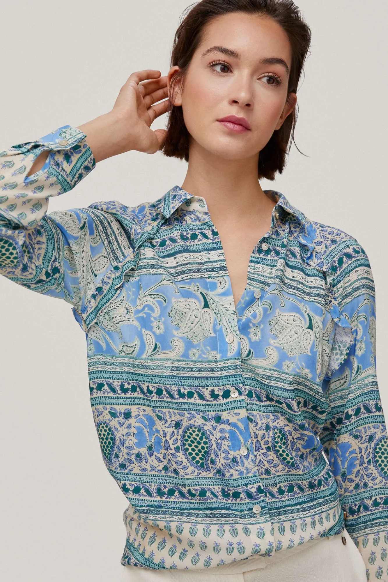 Blusa En Viscosa Estampada^Pedro del Hierro Clearance