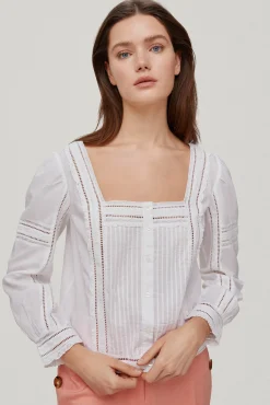 Blusa Entredoses Y Jaretas.^Pedro del Hierro Cheap